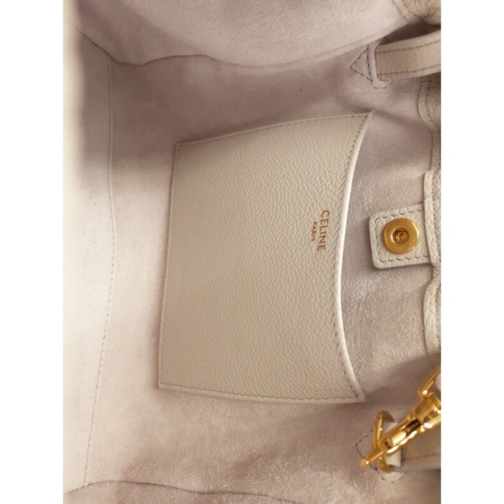 Celine Cuir Triomphe Cabas Drawstring Bag - Picture 5 of 9